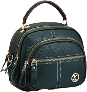 Women Multifunctional Stylish Compartment Shoulder Strap Leather Bag: Small Crossbody Bag Durable Hands Free Convenience