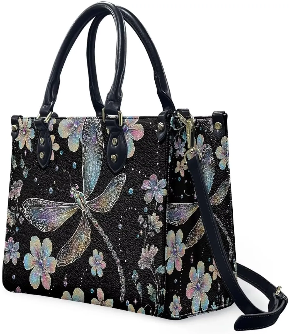 Women Purses and Handbag Top Handle Satchel Purses Waterproof Vegan Leather Shoulder Tote Bags for Travel Work