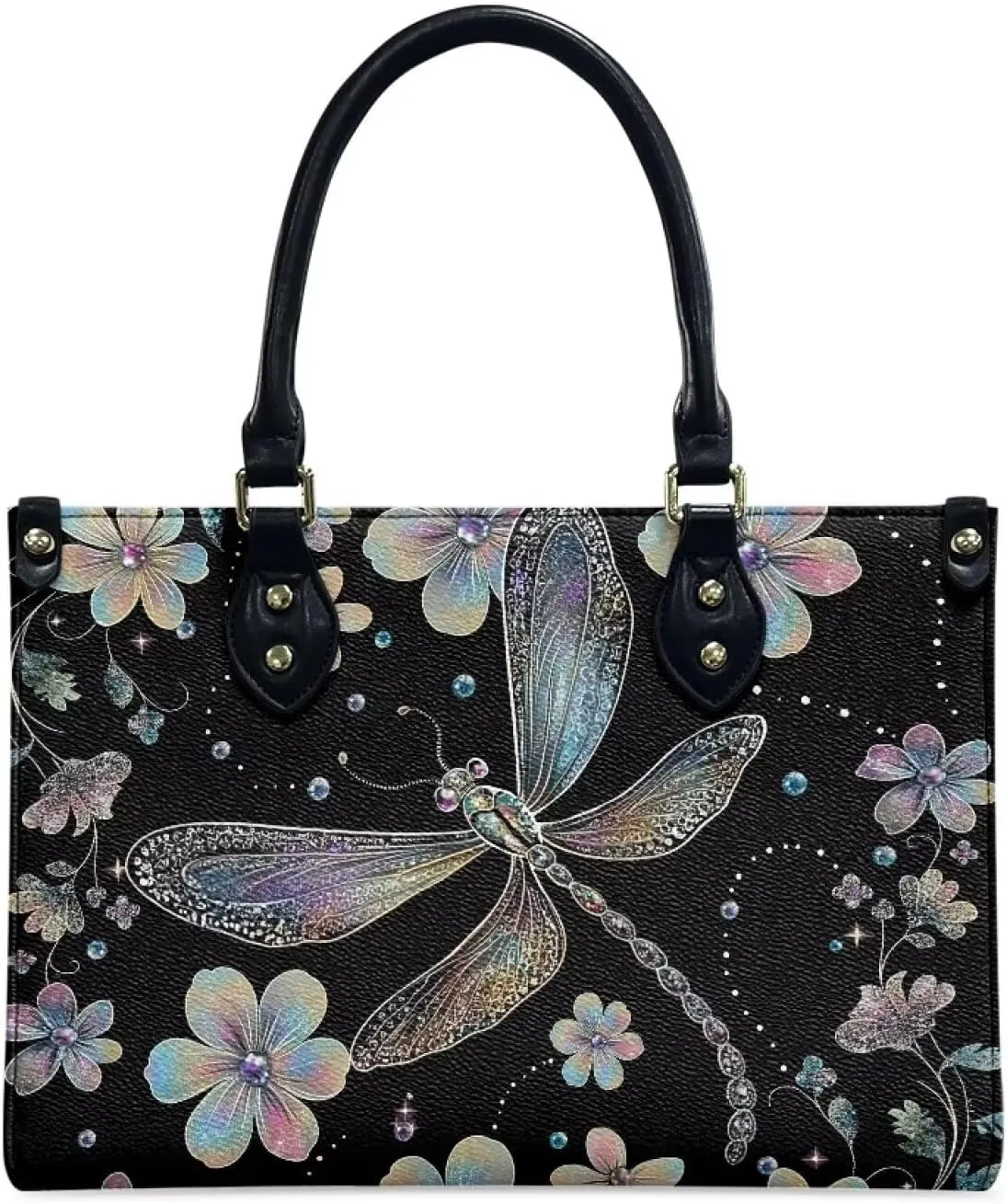 Women Purses and Handbag Top Handle Satchel Purses Waterproof Vegan Leather Shoulder Tote Bags for Travel Work
