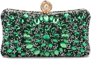Women Rhinestone Evening Bag Multicolor Clutch Bag Luxury Crystal Handbag Bridal Wedding Purse