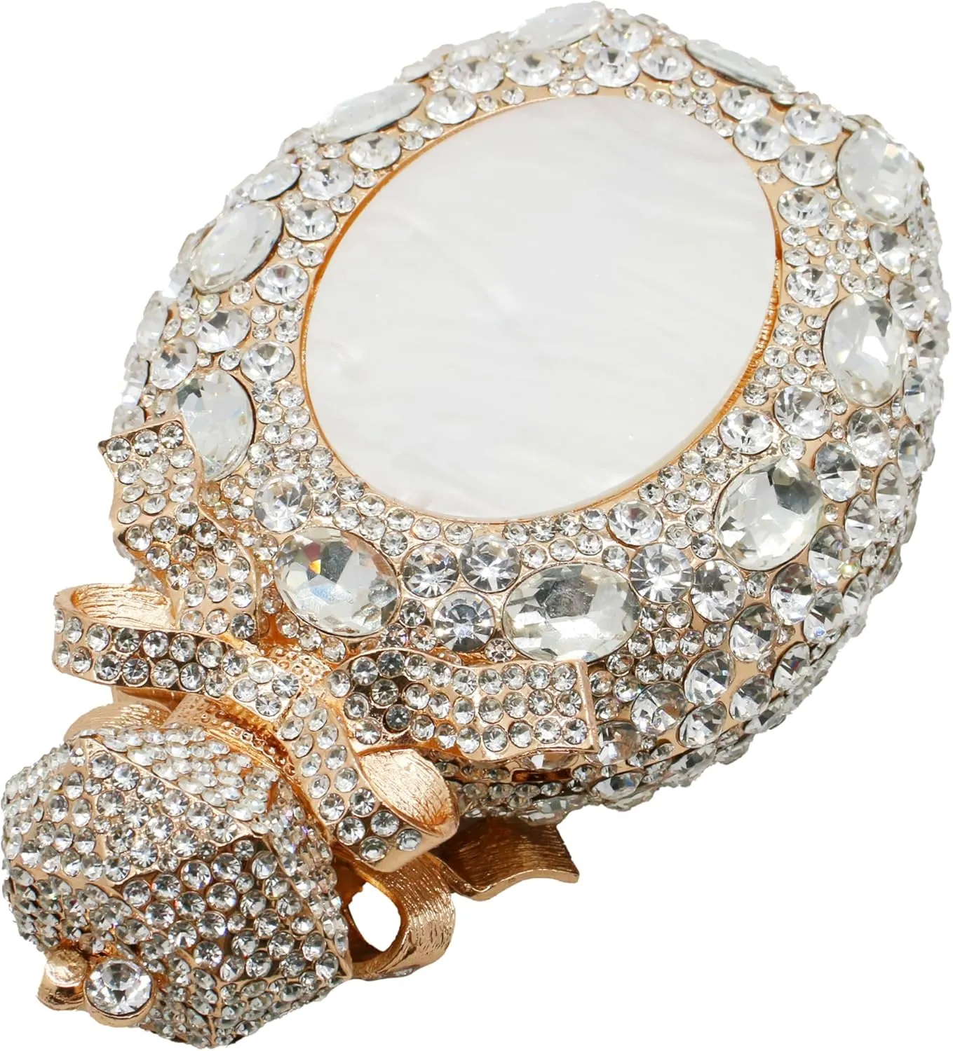 Women Rhinestone Perfume Bottle Clutch Purse Luxury Shell Crystal Evening Bag Cute Diamond Wedding Party Handbag