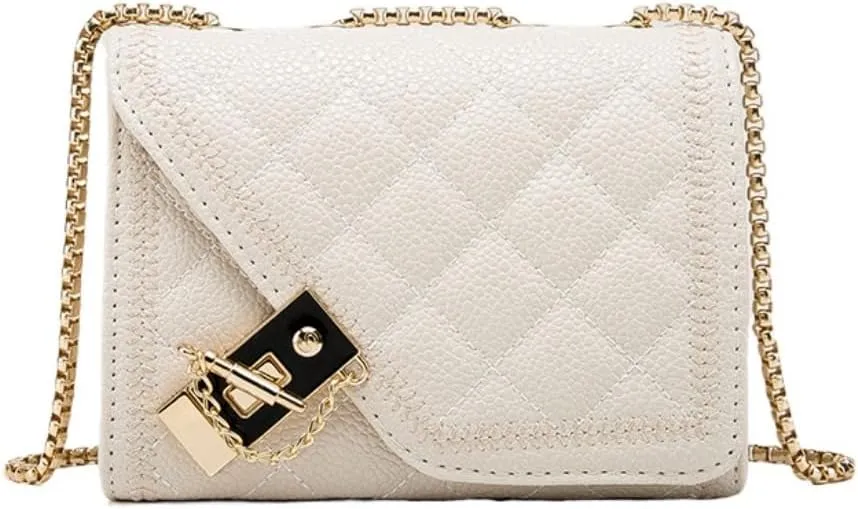 Women Small Quilted Crossbody Bags Stylish Designer Evening Bag Clutch Purses and Handbags,Chain Shoulder Strap bags