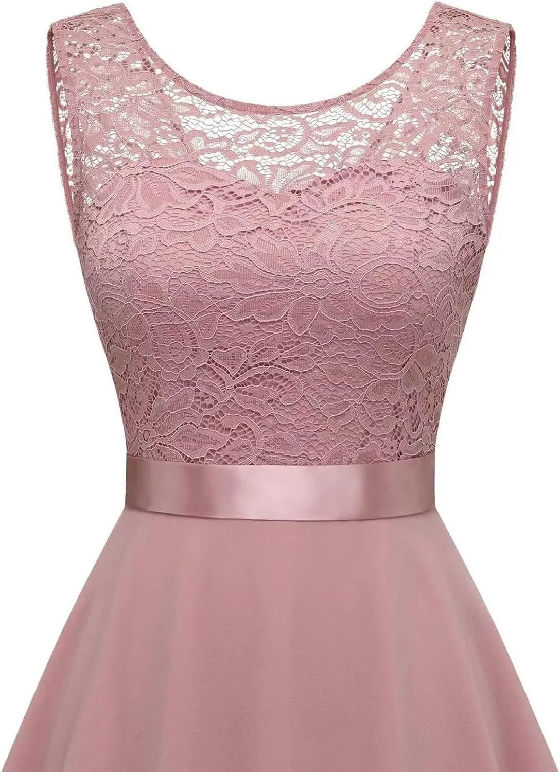 Women's Cocktail Dresses 2025 Trendy Elegant Lace Ruffle Hem Chiffon Dress Wedding Guest Evening Party Bridesmaid Dress