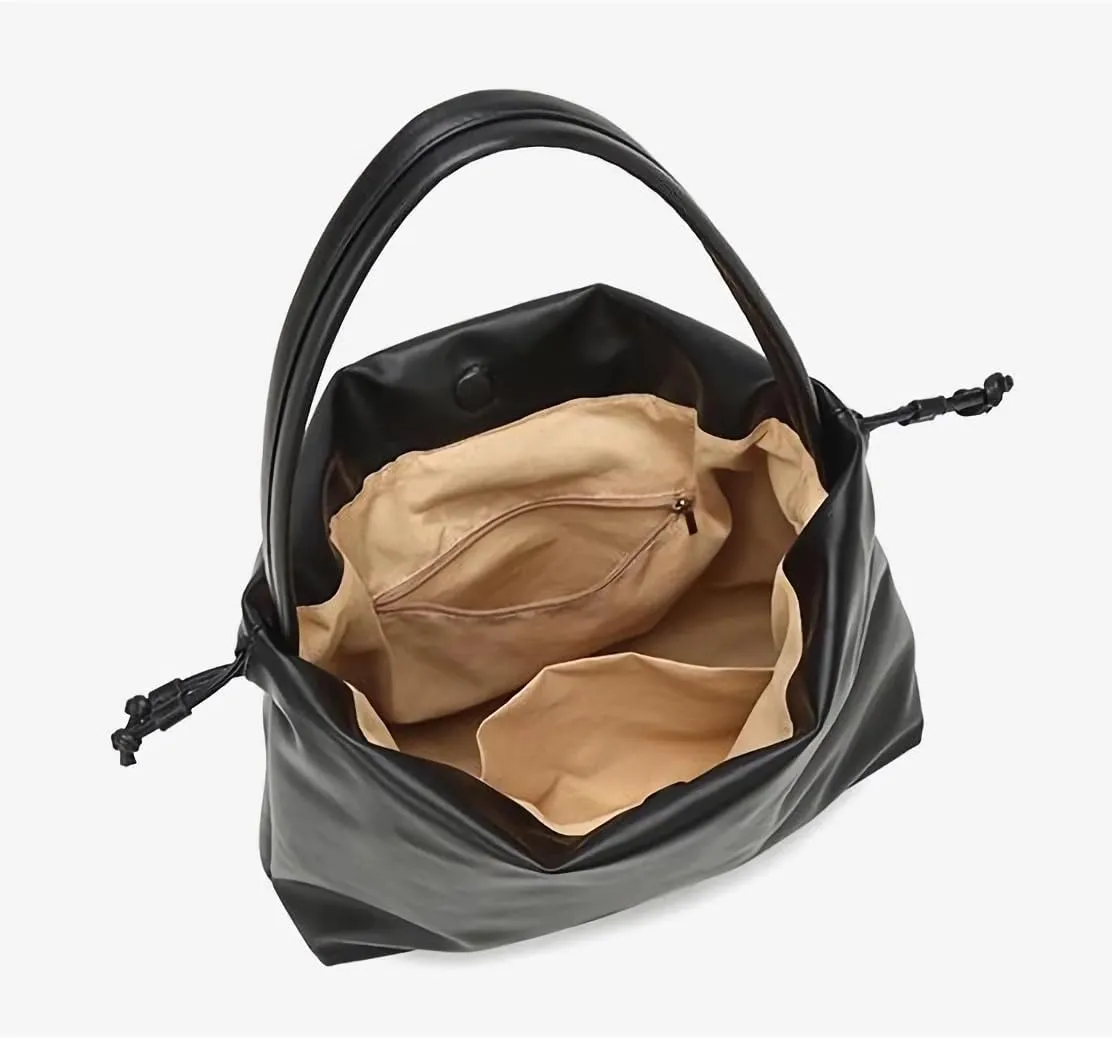 Women's Commuter Handbags Dopamine Shoulder Bags Pleated Crossbody Bag Magnetic Suction Purses