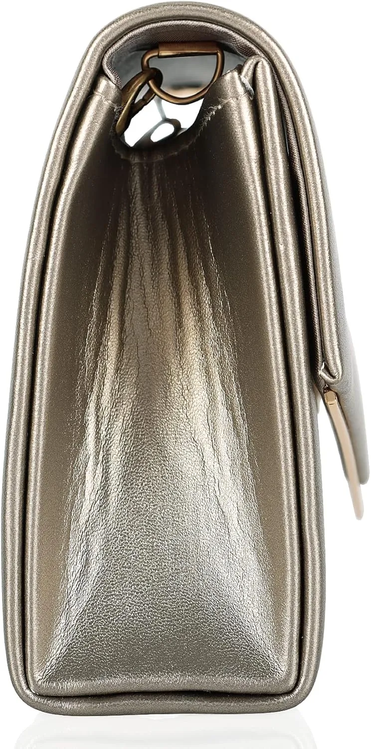Women’s Evening Handbag Vegan Leather Ladies Envelope Clutch Classic Elegant Purse Bags