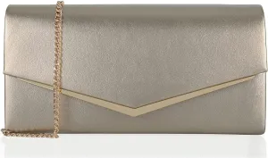Women’s Evening Handbag Vegan Leather Ladies Envelope Clutch Classic Elegant Purse Bags