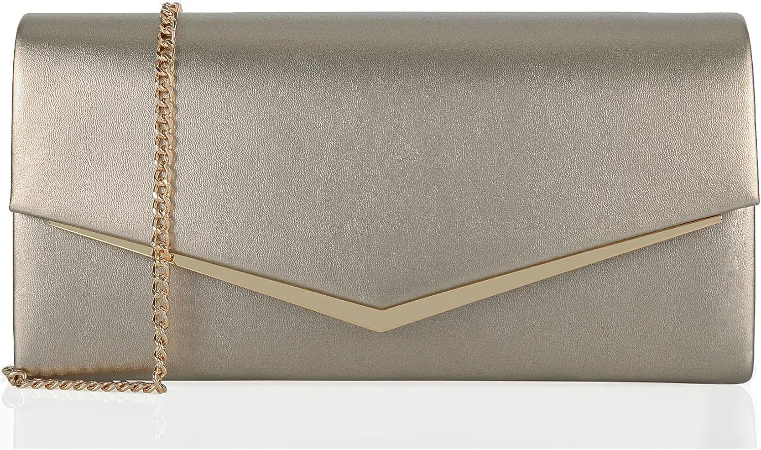Women’s Evening Handbag Vegan Leather Ladies Envelope Clutch Classic Elegant Purse Bags