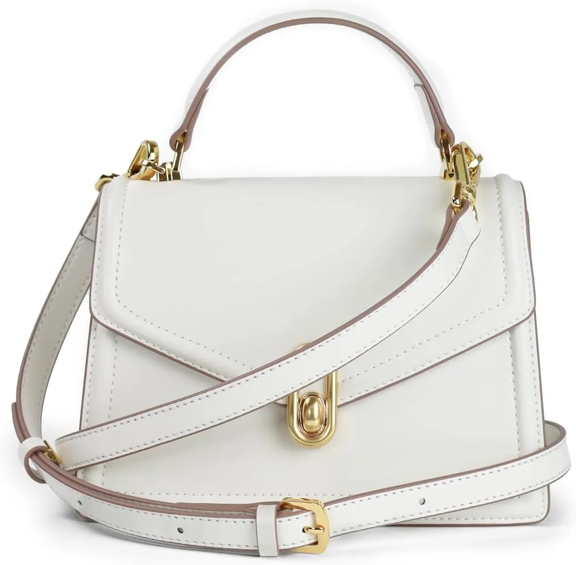 Women’s Evening Handbags - Leather Top-Handle Fashion Purses in Red, Black, and White