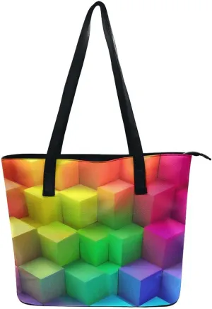 Women's Fashion Tote Bag, Large Capacity Lightweight Handbag, Shopping Bags with Compartment