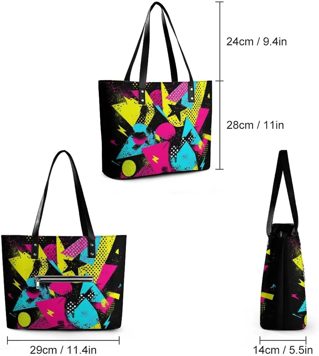 Women's Fashion Tote Bag Shopping Casual Leather Handbag For Daily Use