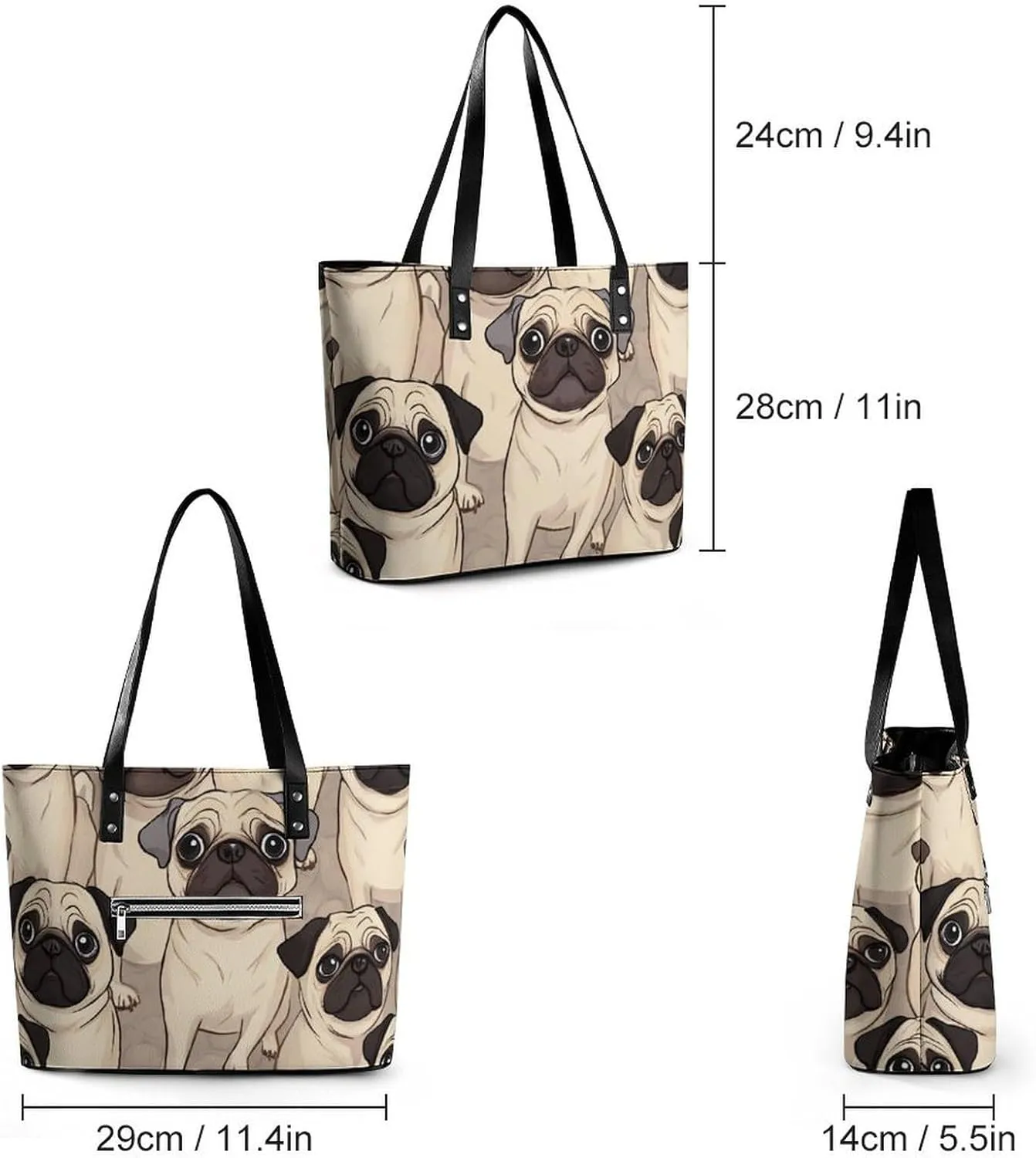 Women's Fashion Tote Bag Shopping Casual Leather Handbag For Daily Use