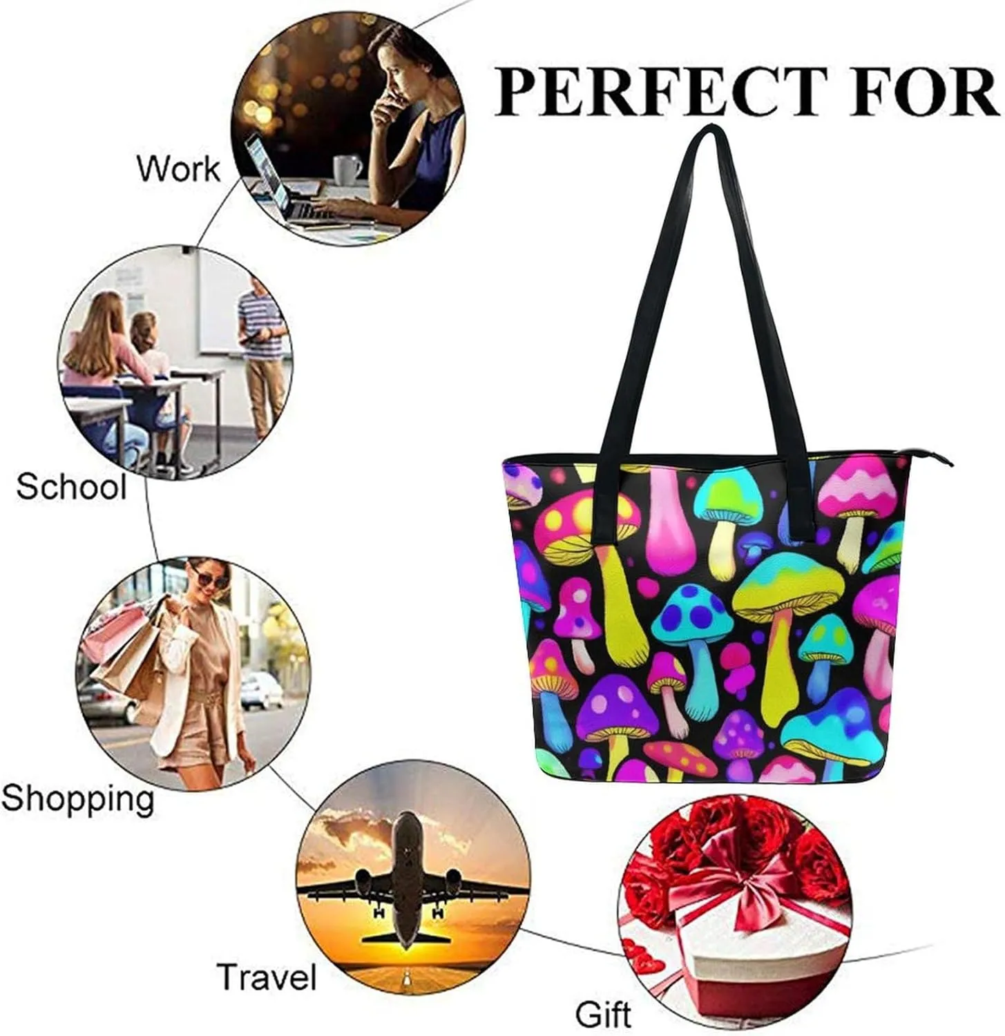 Women's Fashion Tote Bag Shopping Casual Leather Handbag For Daily Use