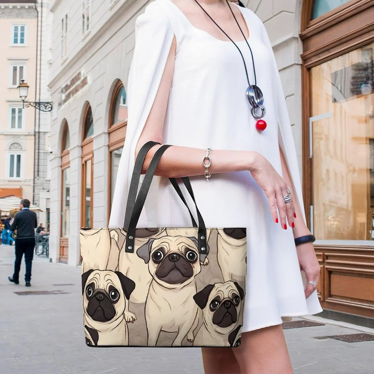 Women's Fashion Tote Bag Shopping Casual Leather Handbag For Daily Use