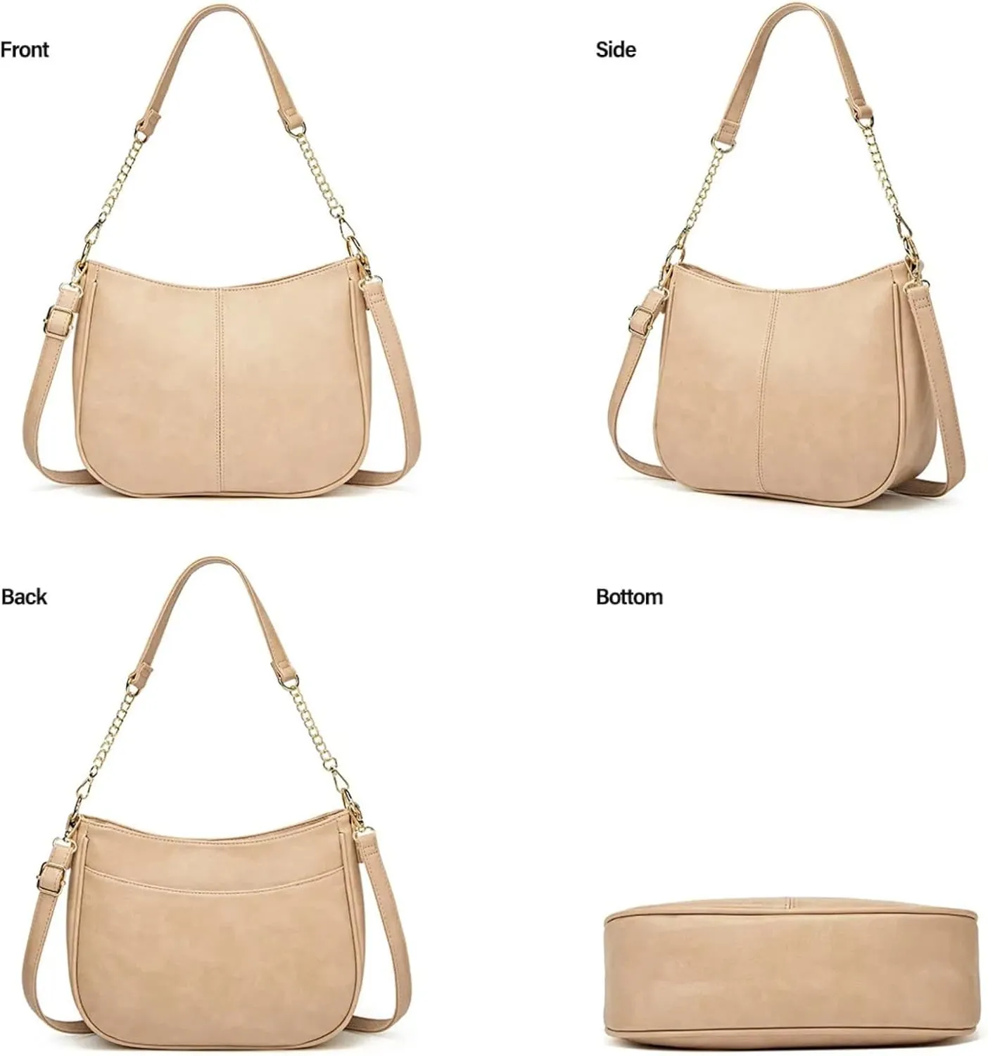 Women's handbag AAAA  PU leather shoulder Handbags Large capacity handbag wrinkle resistant modern fashion…