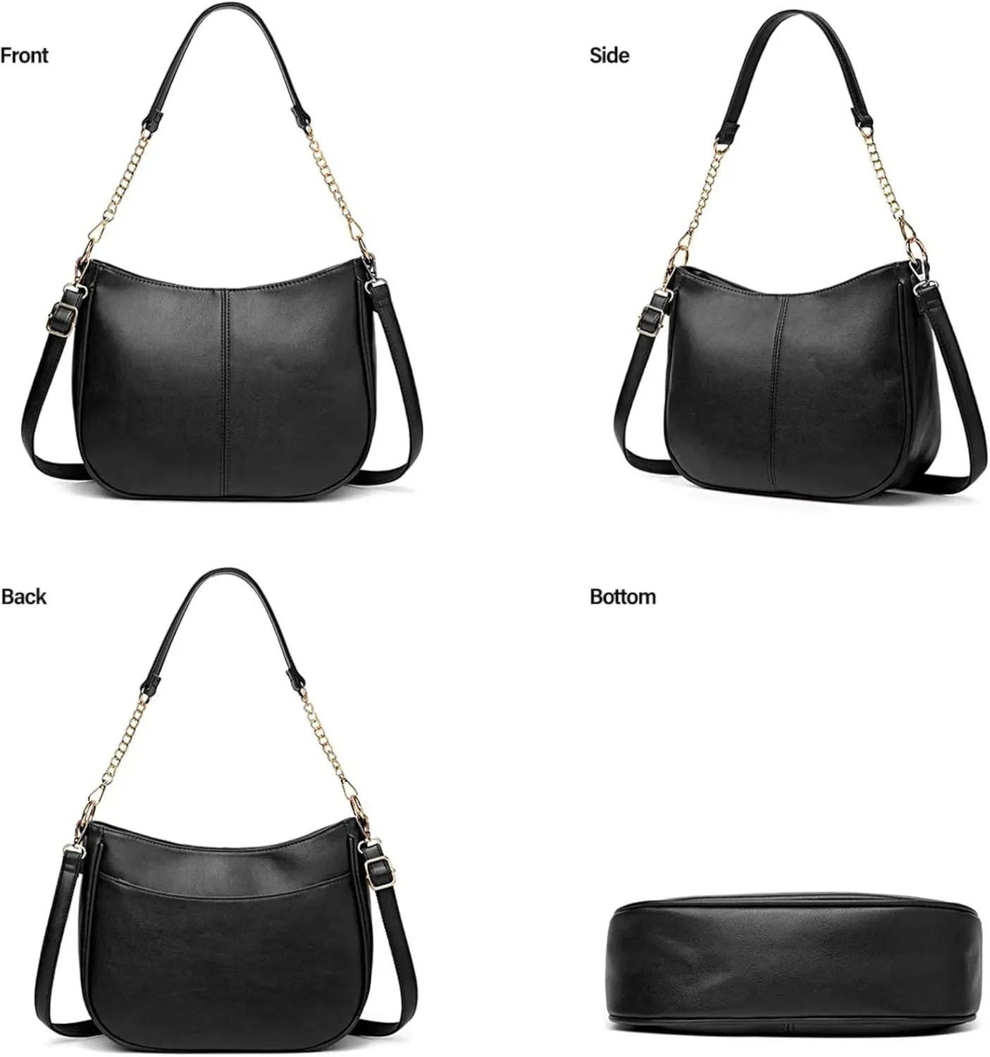 Women's handbag AAAA  PU leather shoulder Handbags Large capacity handbag wrinkle resistant modern fashion…