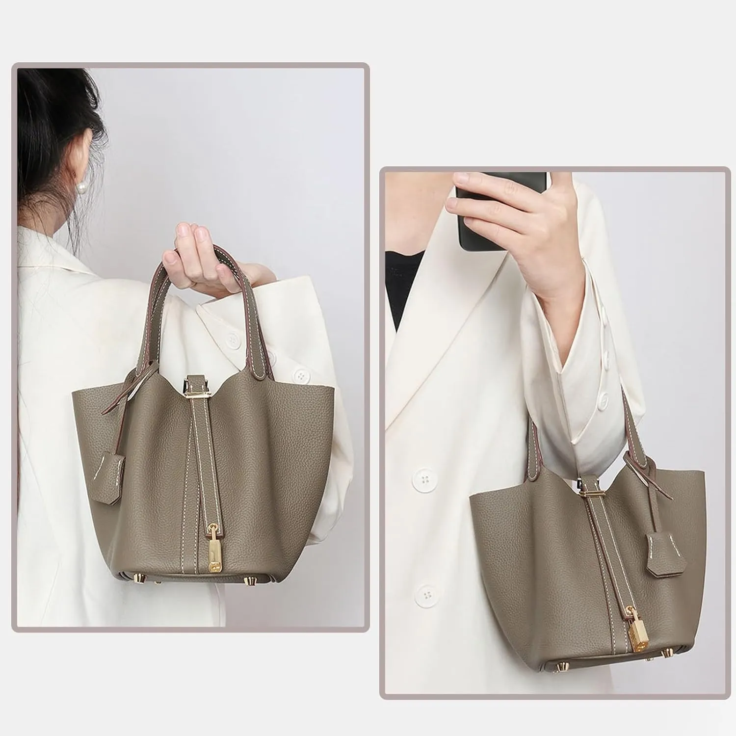 Women's Handbag Female Bucket Bag Vegetable Basket Shoulder Bag Travel Bag Luggage Bag Ladies Tote Bag