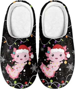 Women's Indoor Winter Home Slippers Men's Warm House Slippers Anti Slip Sandals Lightweight Terry Slippers