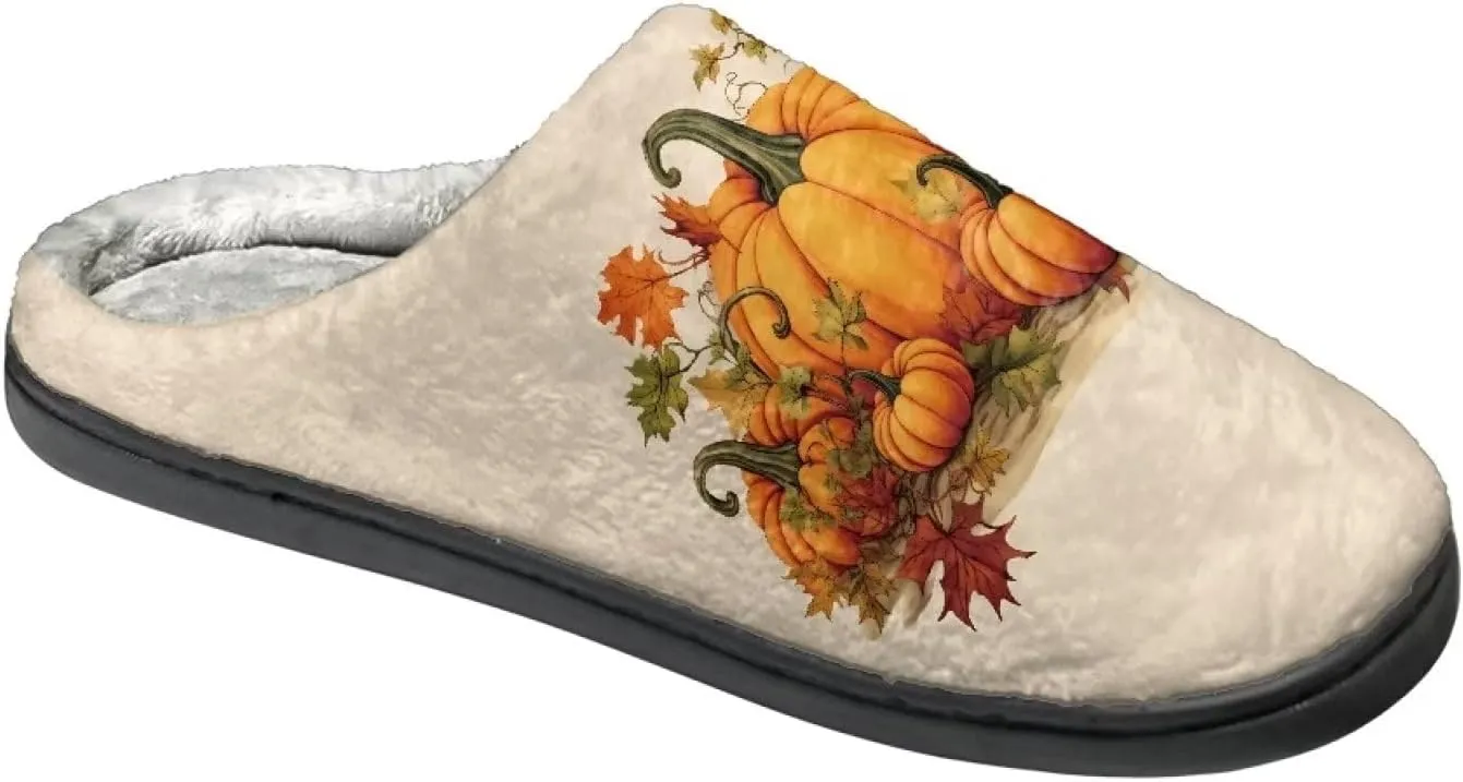 Women's Indoor Winter Home Slippers Men's Warm House Slippers Anti Slip Sandals Lightweight Terry Slippers