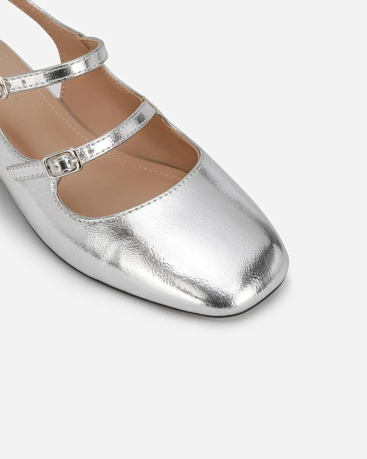 Women's Mary Jane Pumps, Retro Chunky Low Block Heel, Double Adjustable Ankle Buckle Straps, Vintage Dress Pumps