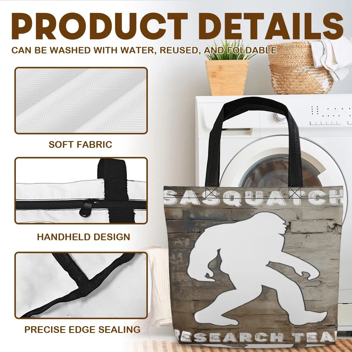 Women's Men Large Kitchen Reusable Grocery Bags Shoulder Bags With Zipper Beach Shopping Bag for Outdoors