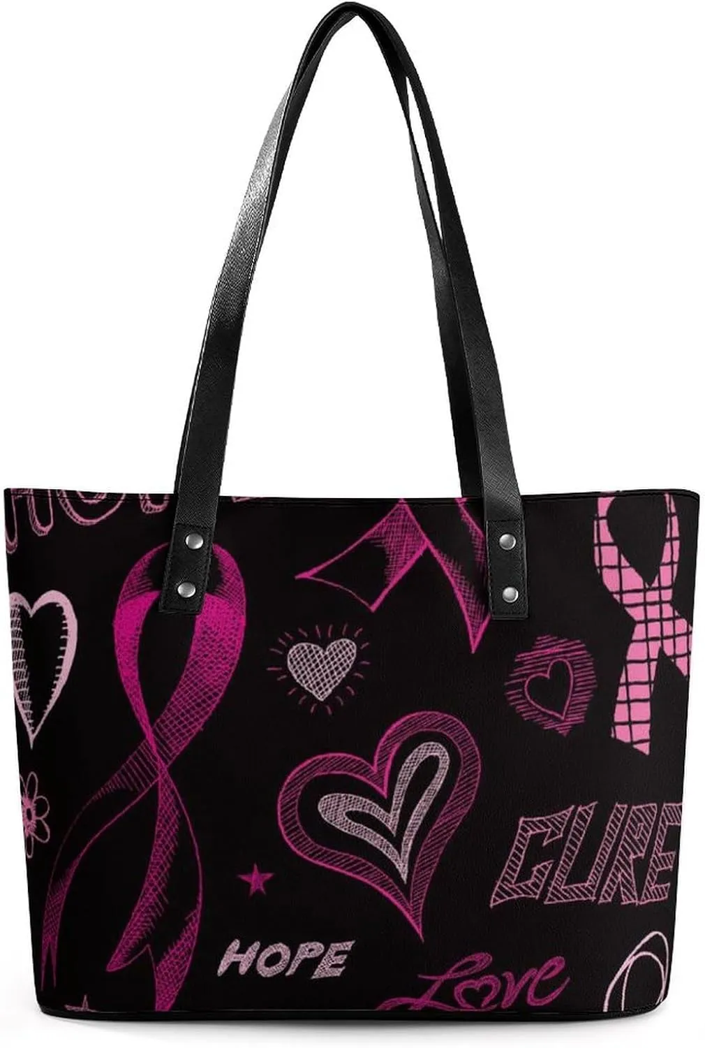 Women's Portable Tote Bag Trendy Modern Leather Handbag For Work Weekend