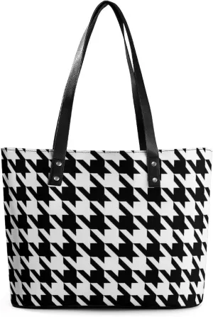 Women's Portable Tote Bag Trendy Modern Leather Handbag For Work Weekend