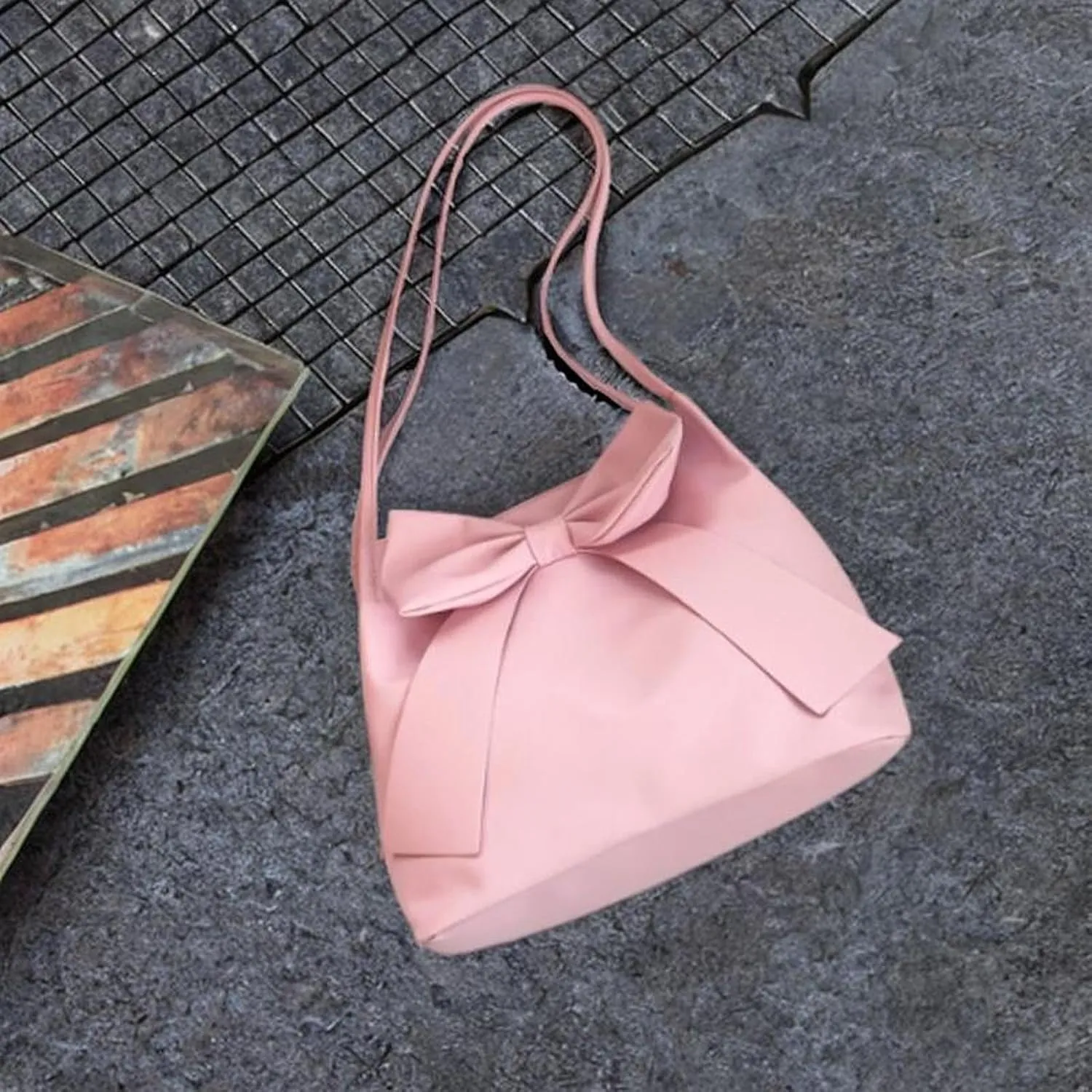 Women's Shoulder Bag Bow Decor Hobo Bag for Outdoor Street Vacation Shopping