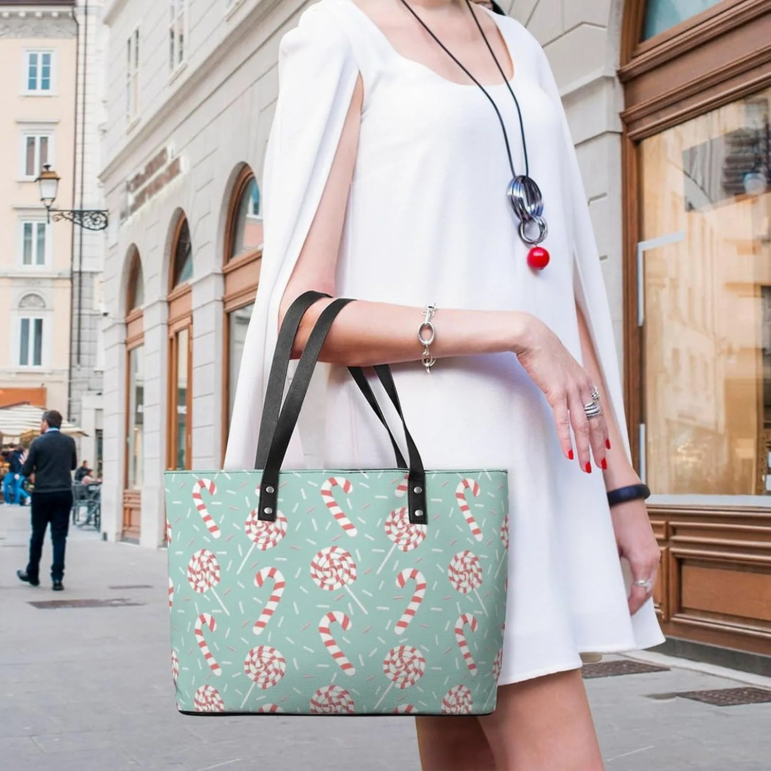 Womens Shoulder Bag, Large Shoulder Bags Casual Handbags, Large Capacity PU Leather Shopping Work Bag
