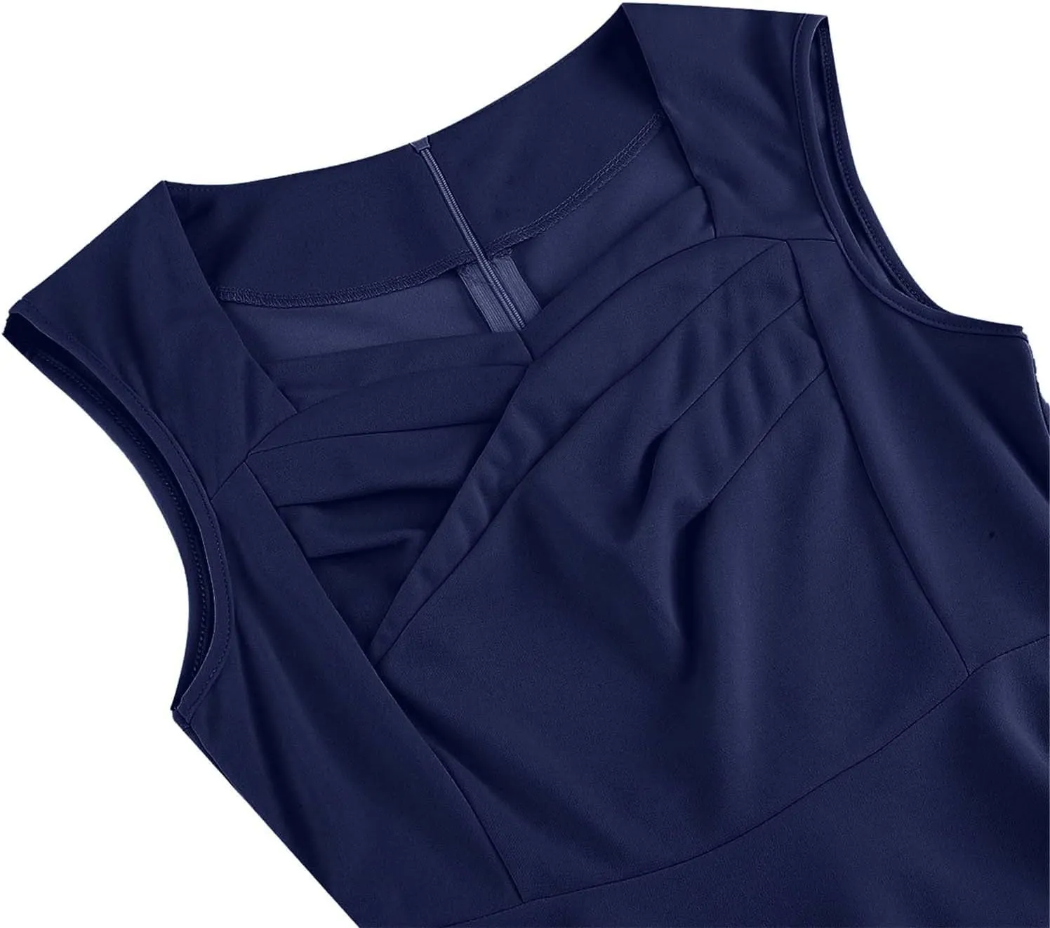 Women's Sleeveless Vintage Swing Dress Elegant 1950s A-Line Cocktail Party Dress for Wedding Evening