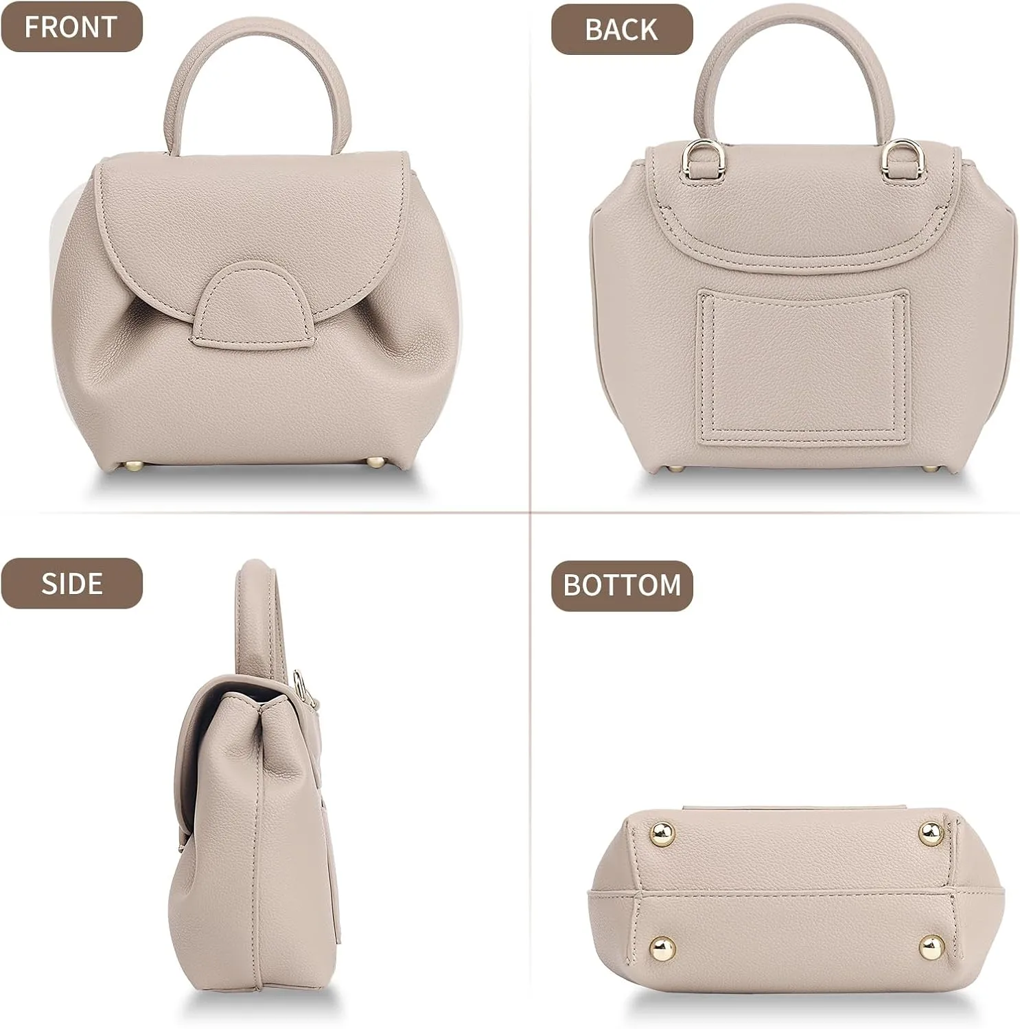 Women's Top-Handle Handbags,Top Handle Bag,Designer Bags for Women,Luxury Handbags,Mini Faux Leather Shoulder Bag