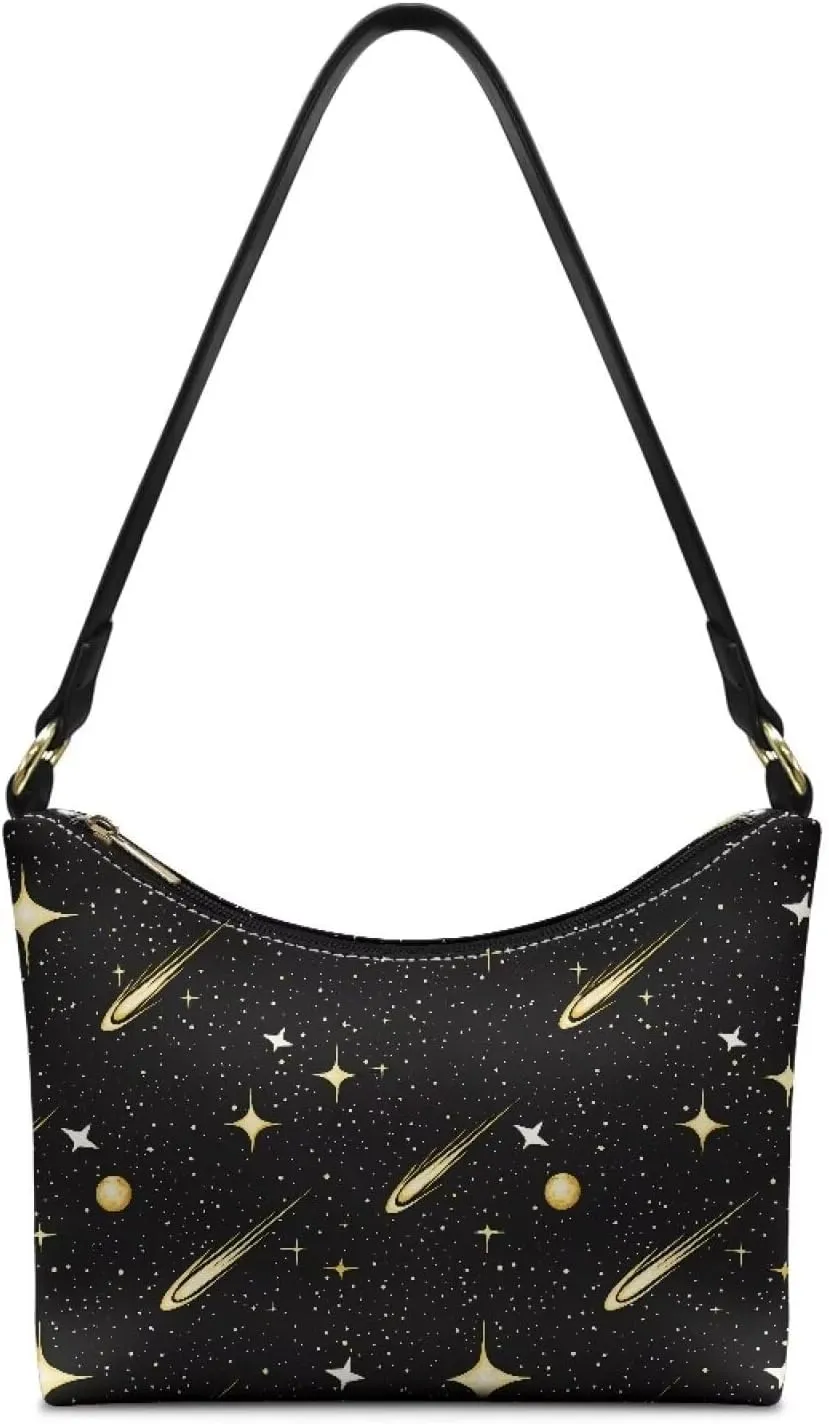 Women’s Underarm Bag Soft PU Leather Shoulder Bag Internal Zipper Pocket Handbag Ladies Small Purse Daily Travel