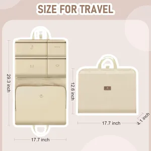 WOOMADA Packing Cubes for Suitcases, Hanging Travel Organizer Bags, Multifunctional compartment Luggage Organizer Bags for Clothes, Underwear, and Accessories(Pink)