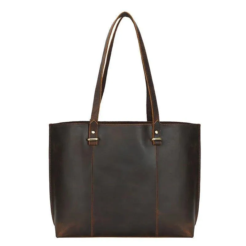 Woosir Women Vintage Leather Tote Handbags for Work