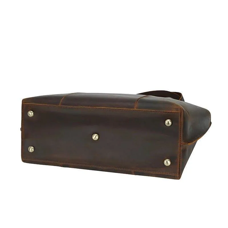 Woosir Women Vintage Leather Tote Handbags for Work