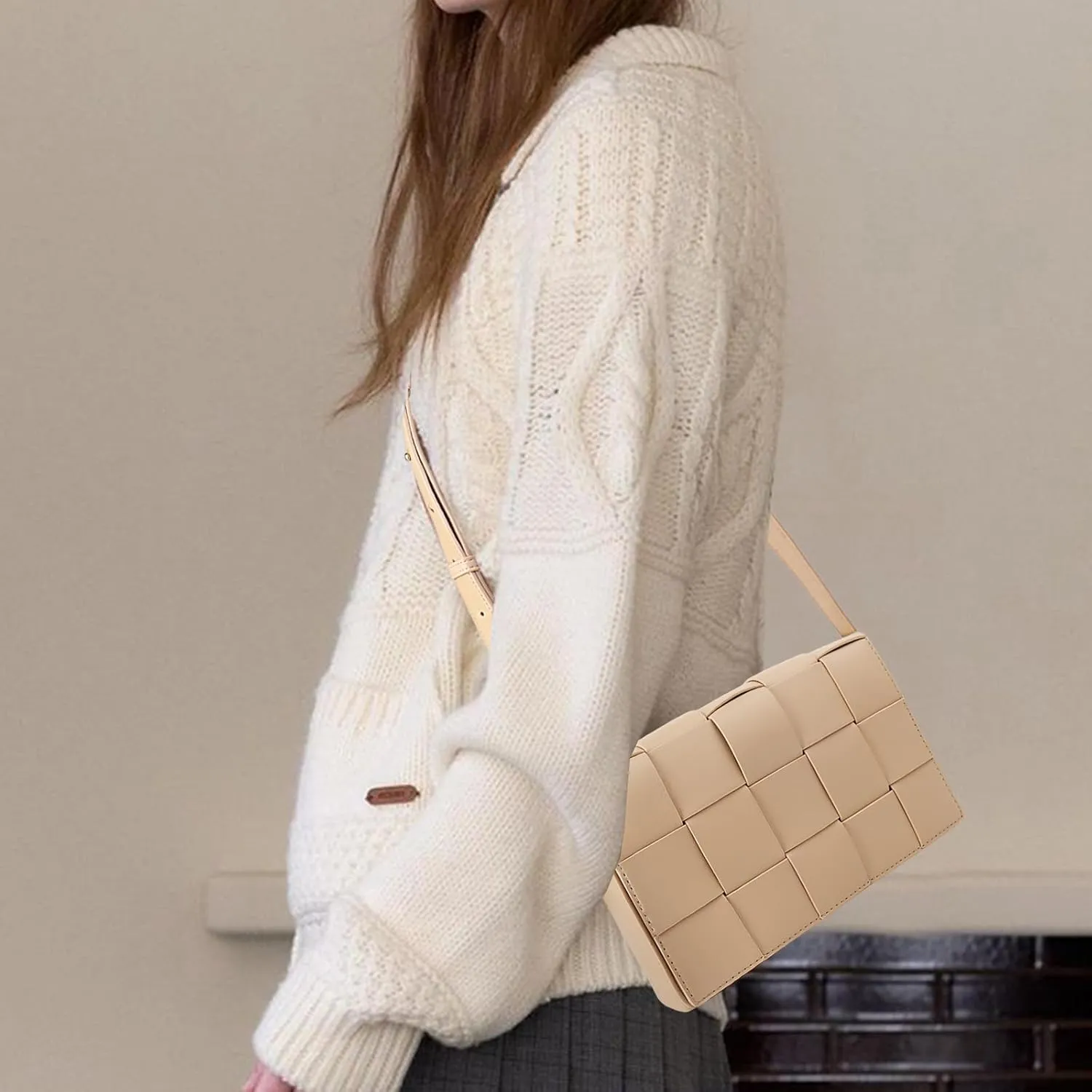 Woven Shoulder Bag for Women,Woven Purses for Women,Woven Crossbody Bags for Women,Shoulder Bag for Women