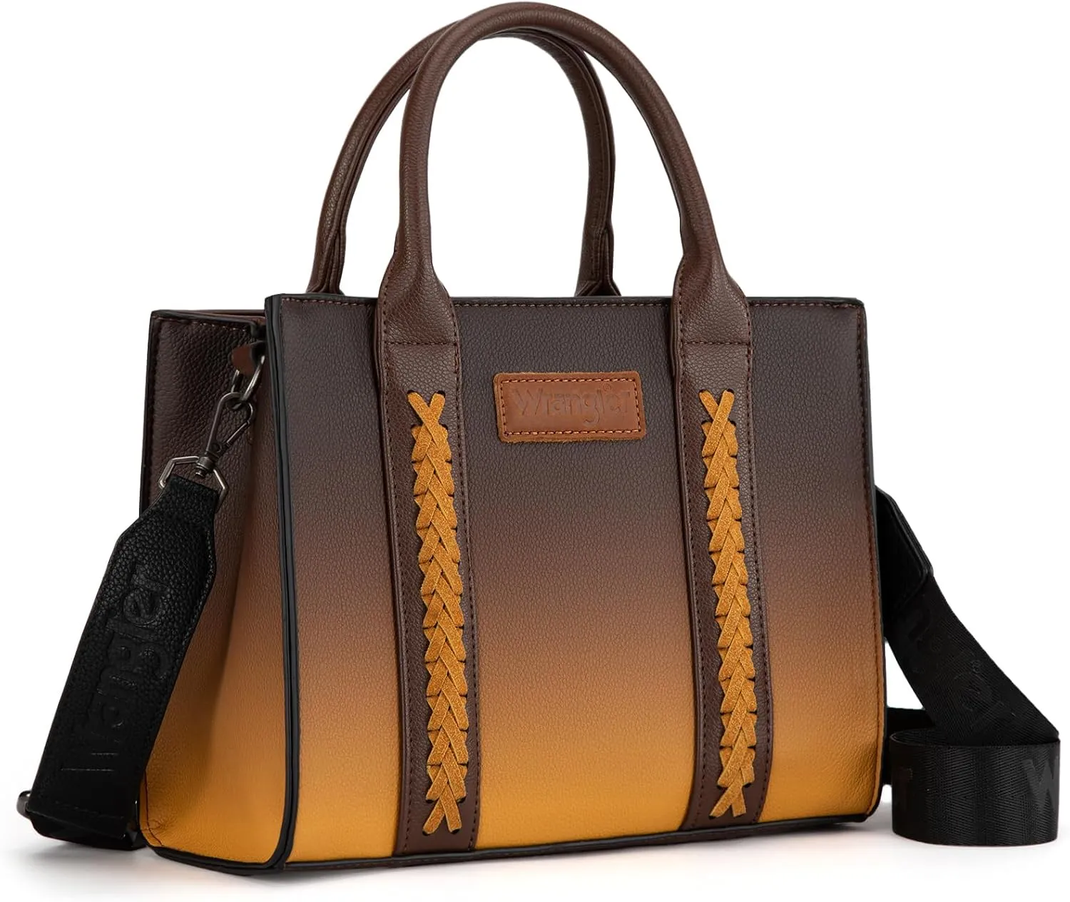 Wrangler Medium Tote Bag for Women Designer Satchel Handbags Top-handle Purses with Strap