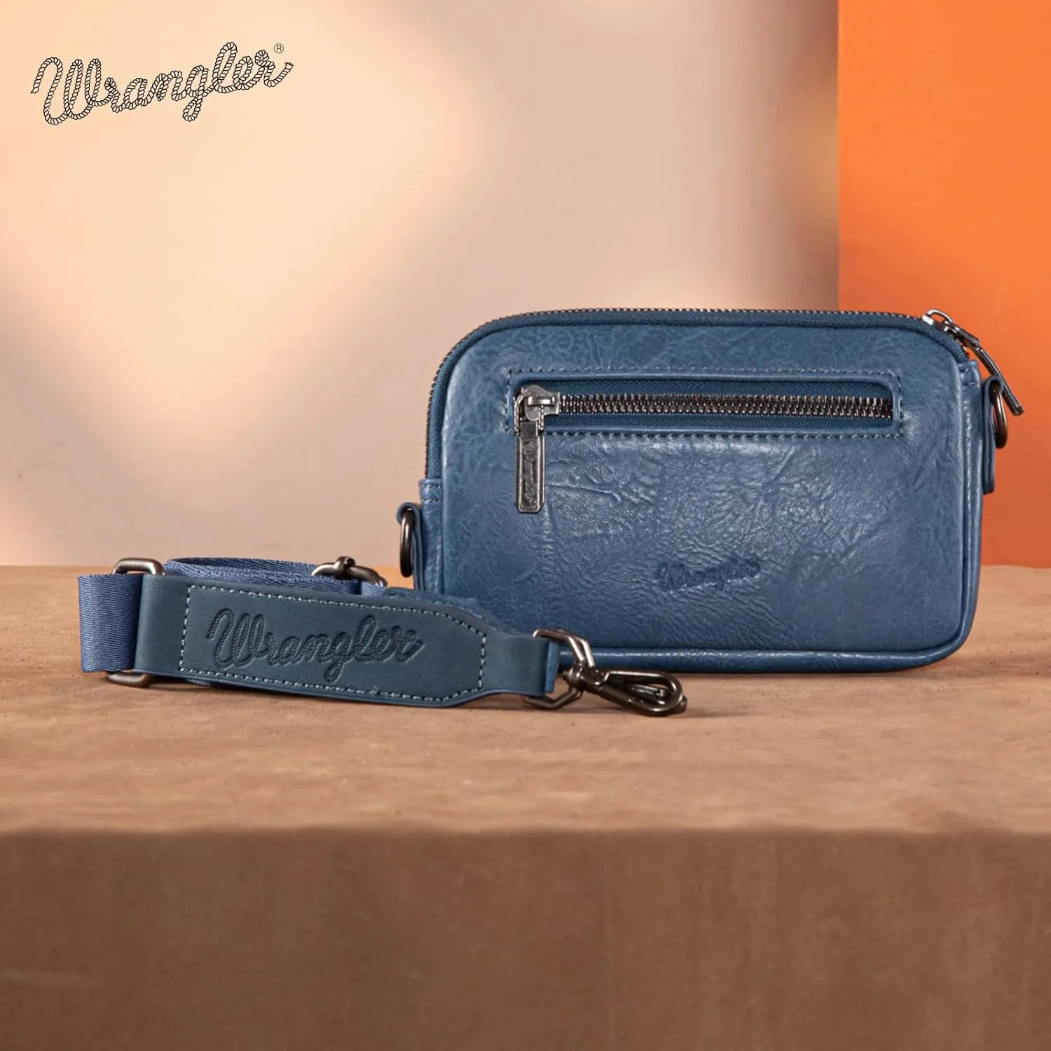 Wrangler Mini Crossbody Purse for Women Western Aztec Clutch Designer Tapestry Shoulder Handbags