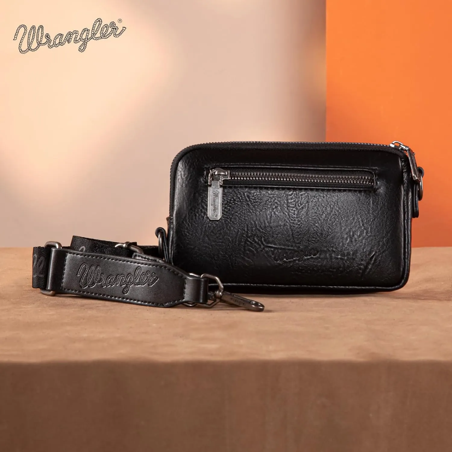 Wrangler Mini Crossbody Purse for Women Western Aztec Clutch Designer Tapestry Shoulder Handbags