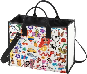 WZMPA Singer Tote Bag Latin Singer Fans Gift Bichota Season Shopping Grocery Bag For Latin Music Lovers