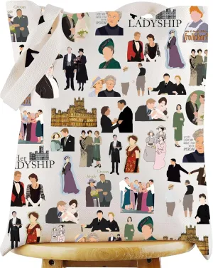 WZMPA Violet Grantham Tote Bag Robert Fans Gift Cora & Edith ＆ Mary Canvas Handbag Violet Grantham Merchandise
