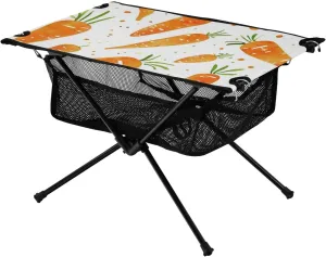 xigua Carrots Folding Camping Table,Portable Camp Table with Carry Bag Beach Table Folding Table for Picnic, Camp,Party,Travel69