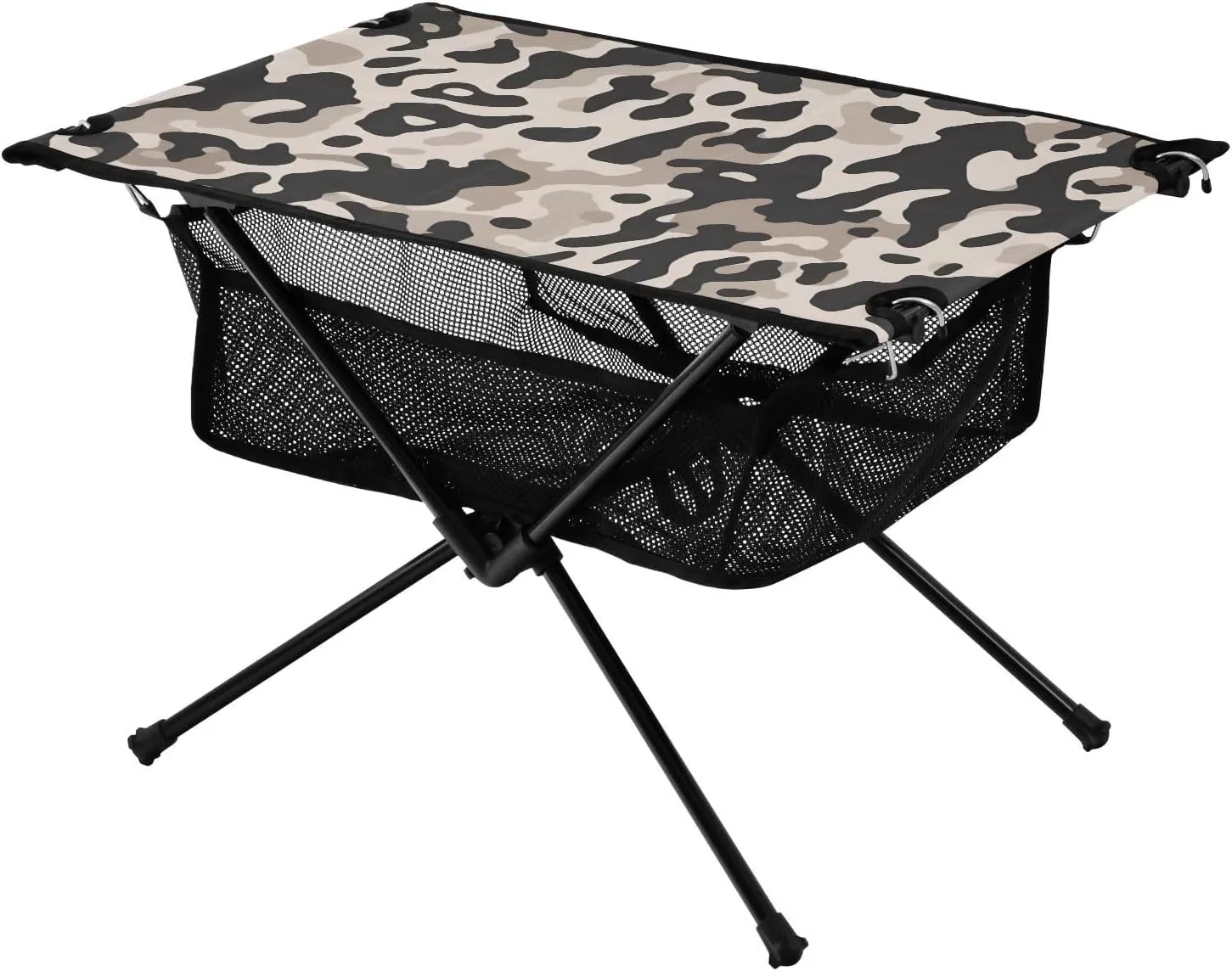 xigua Cow Prints Folding Camping Table,Portable Camp Table with Carry Bag Beach Table Folding Table for Picnic, Camp,Party,Travel87