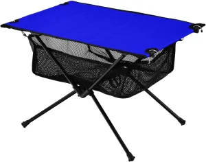 xigua Dark Blue Folding Camping Table,Portable Camp Table with Carry Bag Beach Table Folding Table for Picnic, Camp,Party,Travel23