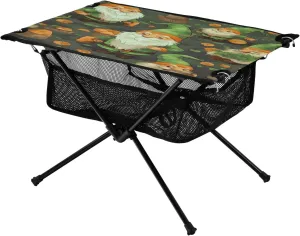 xigua Happy St. Patrick's Day Folding Camping Table,Portable Camp Table with Carry Bag Beach Table Folding Table for Picnic, Camp,Party,Travel17