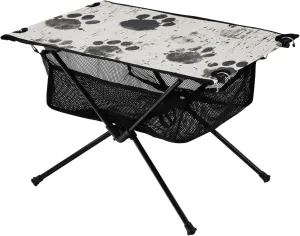 xigua Pawprints Folding Camping Table,Portable Camp Table with Carry Bag Beach Table Folding Table for Picnic, Camp,Party,Travel155