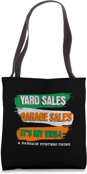 Yard Sale Garage Sale Lovers Bargain Hunting Vintage Vibes Tote Bag