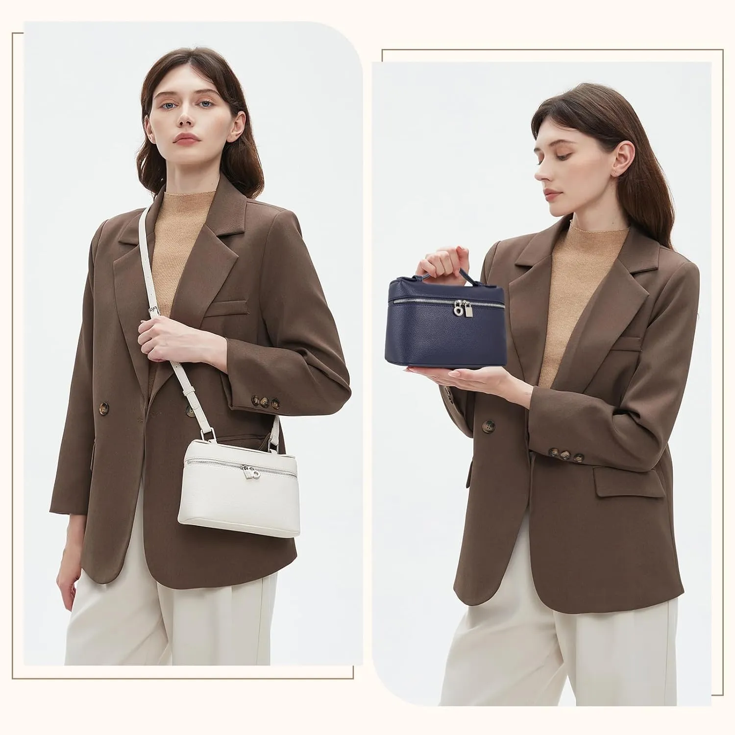 YIKOEE Luxury Designer Handbags for Women Crossbody Top Handle Purse