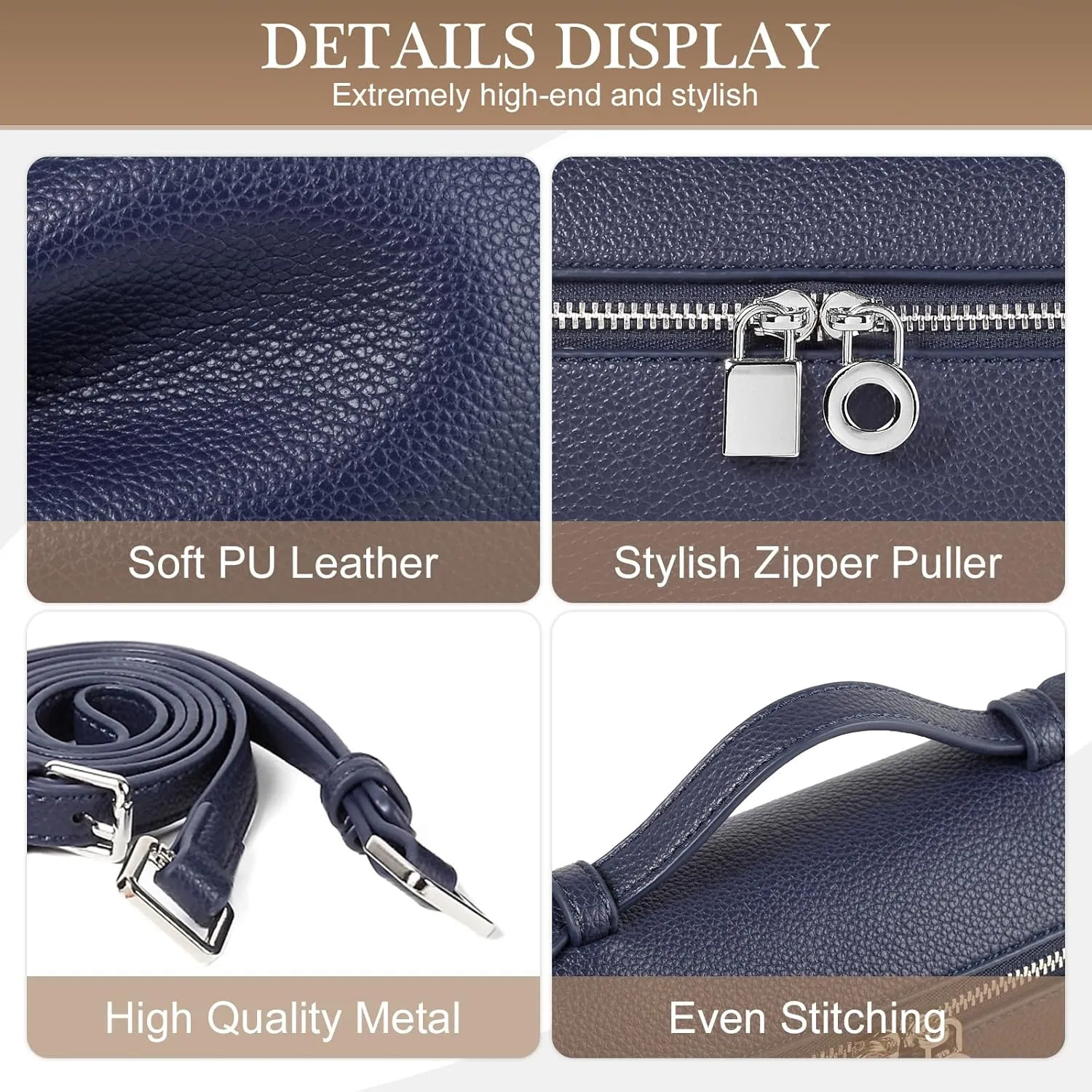 YIKOEE Luxury Designer Handbags for Women Crossbody Top Handle Purse