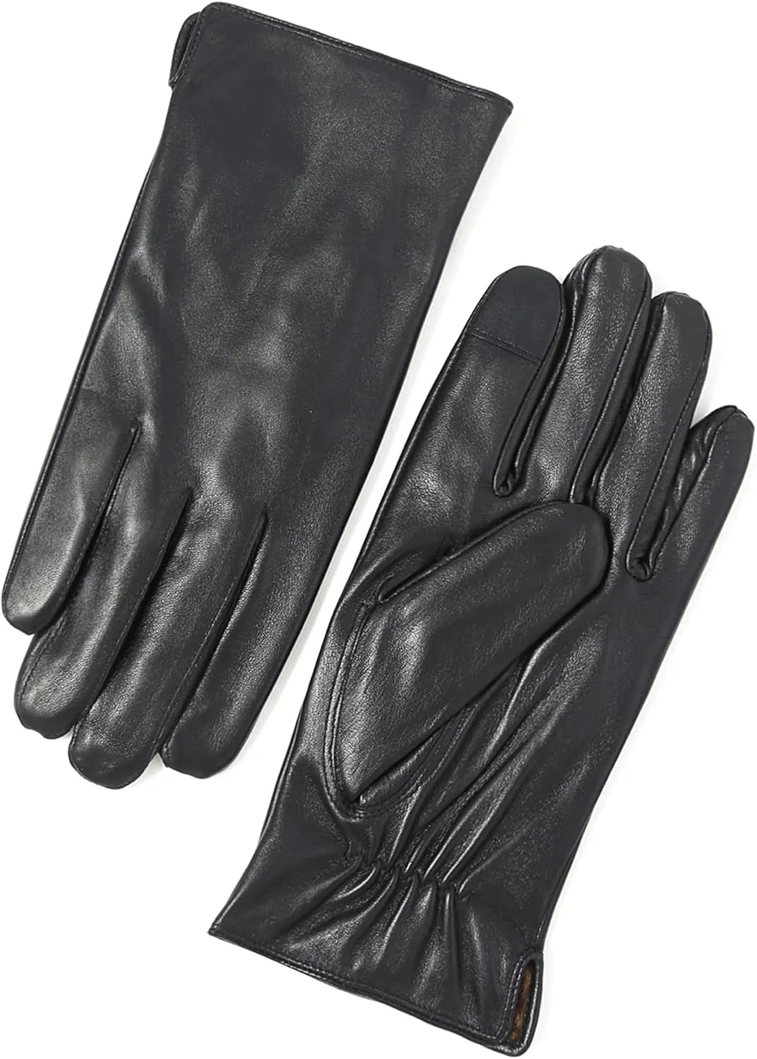 YISEVEN Men's Lambskin Leather Gloves