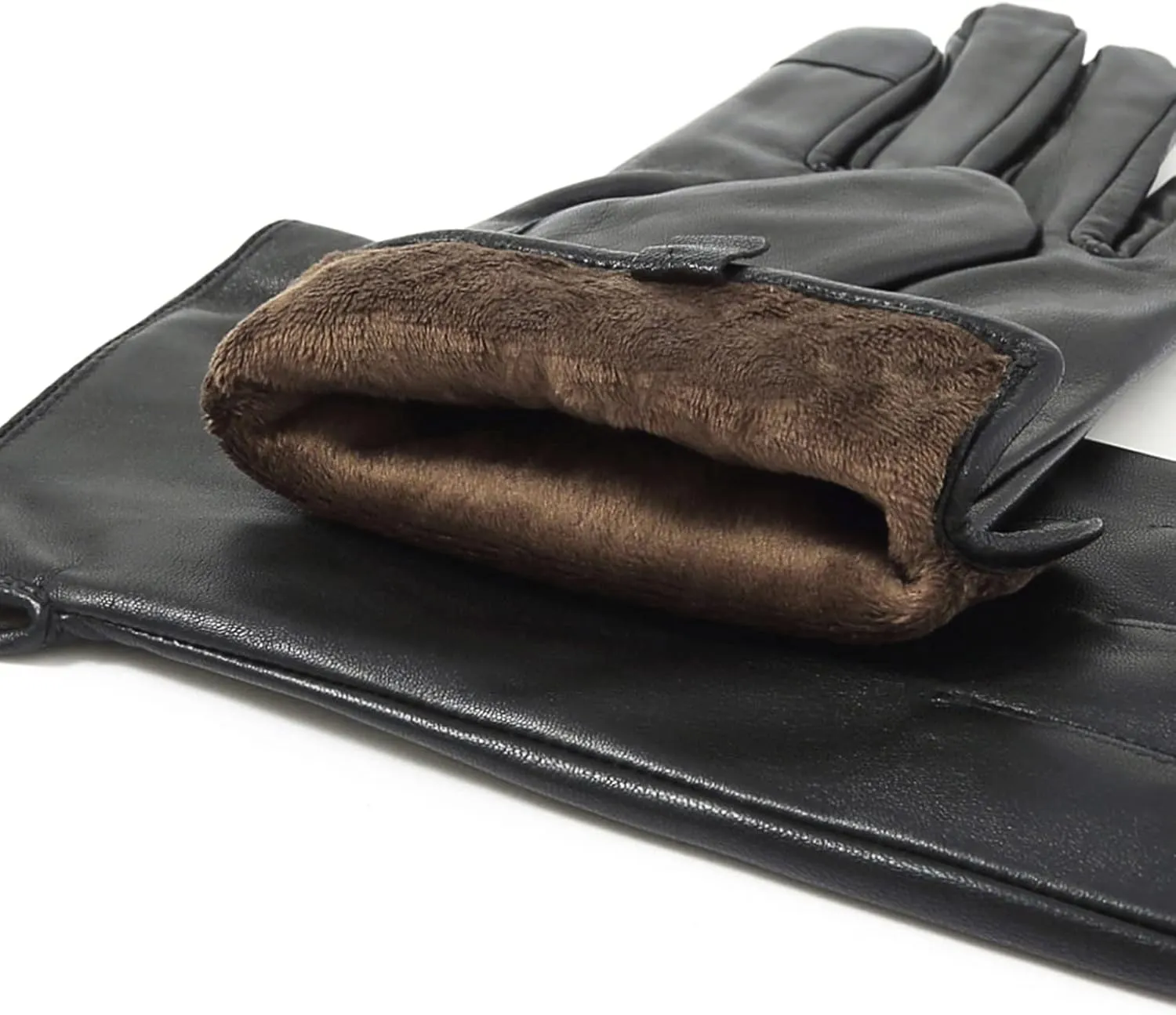 YISEVEN Men's Lambskin Leather Gloves